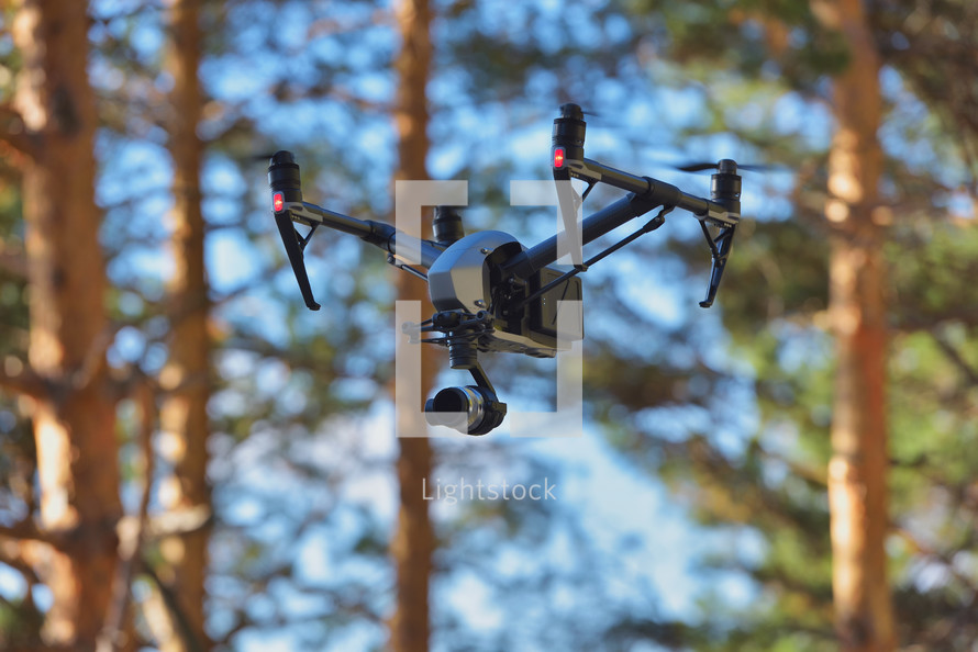 drone in flight 