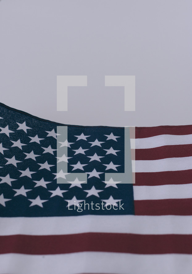 Close-up of an American flag.