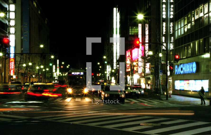 Japanese city street