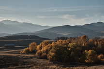 rural fall mountain landscape 