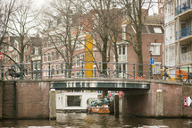 bridge over a canal 