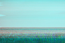 digital streaks across a forest image 