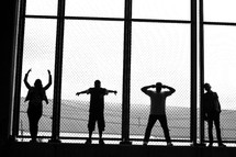 dancers silhouettes 
