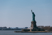 Statue of Liberty in New York Harbor.