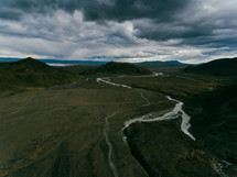 river through a mountainous landscape 