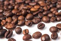 Brown coffee beans 
