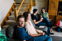 home Bible study group of families 