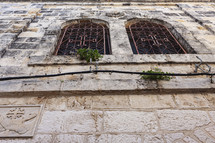 windows and walls in Jerusalem 