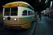 tram at night 