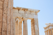ancient columns in Greece 