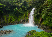 Bright Blue Water in Costa Rica 