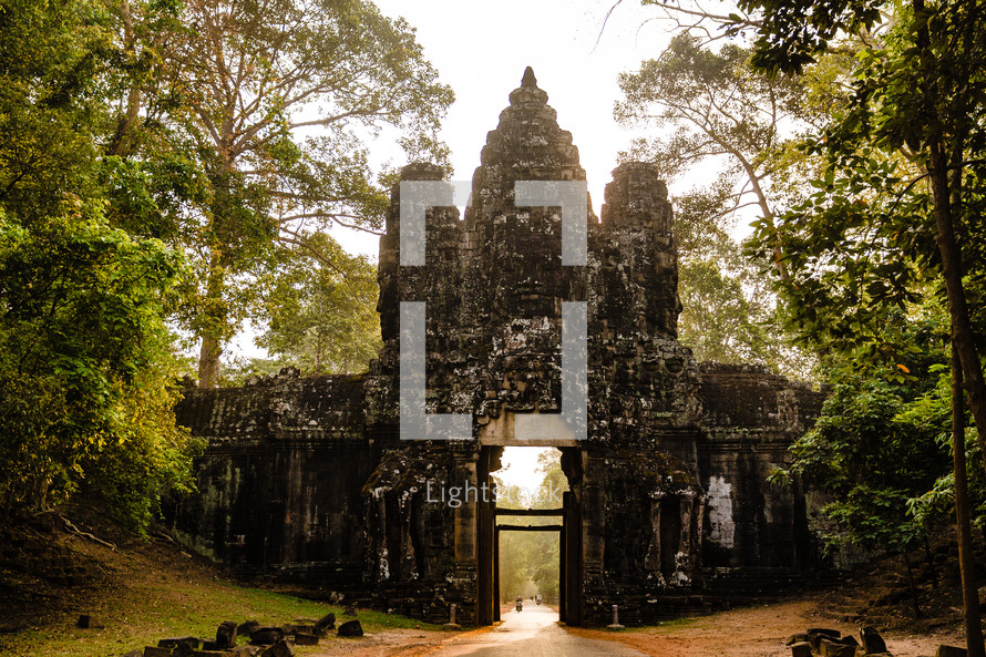 ancient temple ruins in Southeast Asia 
