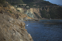 sea cliffs at the shore 