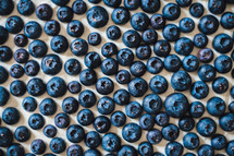 blueberries on a tart 