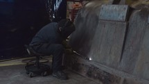 a man welding 