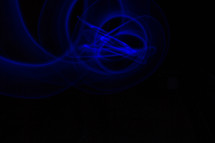 swirling blue light