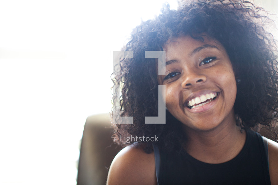 a smiling young woman 