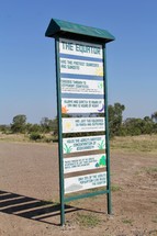The Equator facts sign 