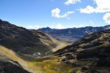 a winding mountain road 