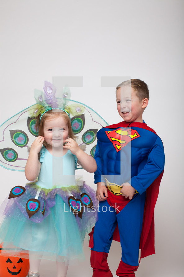 children dressed up for Halloween 
