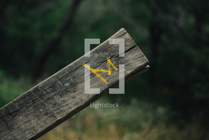 yellow mark on wood 