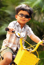 child riding a bicycle 