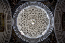 ornate ceiling of a dome 