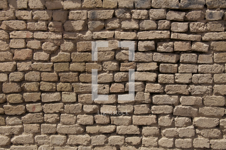 Ancient brick wall.