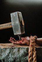 nailed to the cross