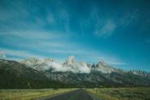road through a mountain landscape 