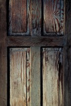 closeup of a wood door