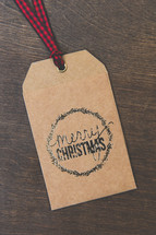 Christmas gift tag 