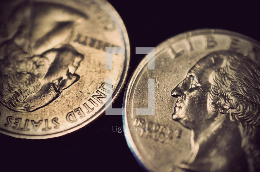 Quarter coins