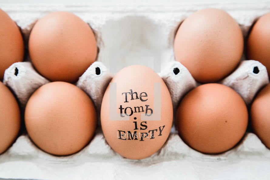 The tomb is empty on eggs 