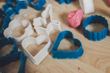 heart shaped playdough cutters