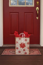 gift on a doorstep 