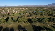 Aerial of a beautiful golf course