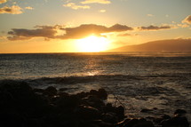 sunset in Hawaii 