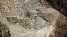 Aerial of a quarry