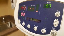 A blood pressure machine in a doctor's clinic