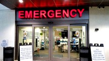 Emergency Room entrance during Covid 