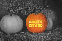 A Halloween pumpkin decoration for neighborhood evangelism.