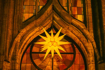 star lamp in a church 