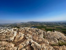 The view of Israel from Mount Precipice in Nazareth