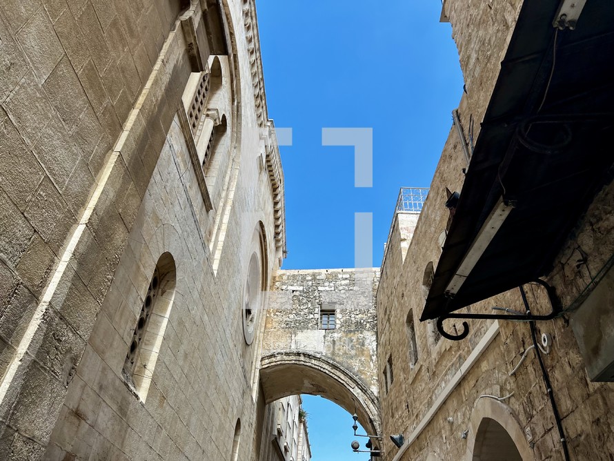 The Ecce Homo arch in Jerusalem, Israel