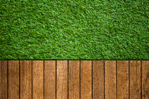 astroturf and decking 
