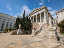 Building with pillars and stairs in Athens