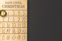 December 1st on a Christmas Advent calendar 