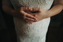 bride's hands 