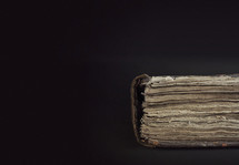 edge of an old Bible 